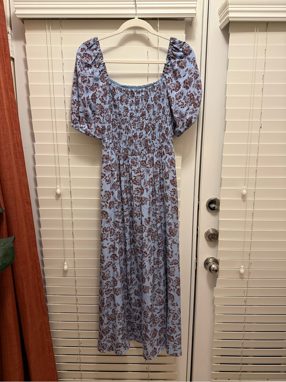 Madewell floral midi dress